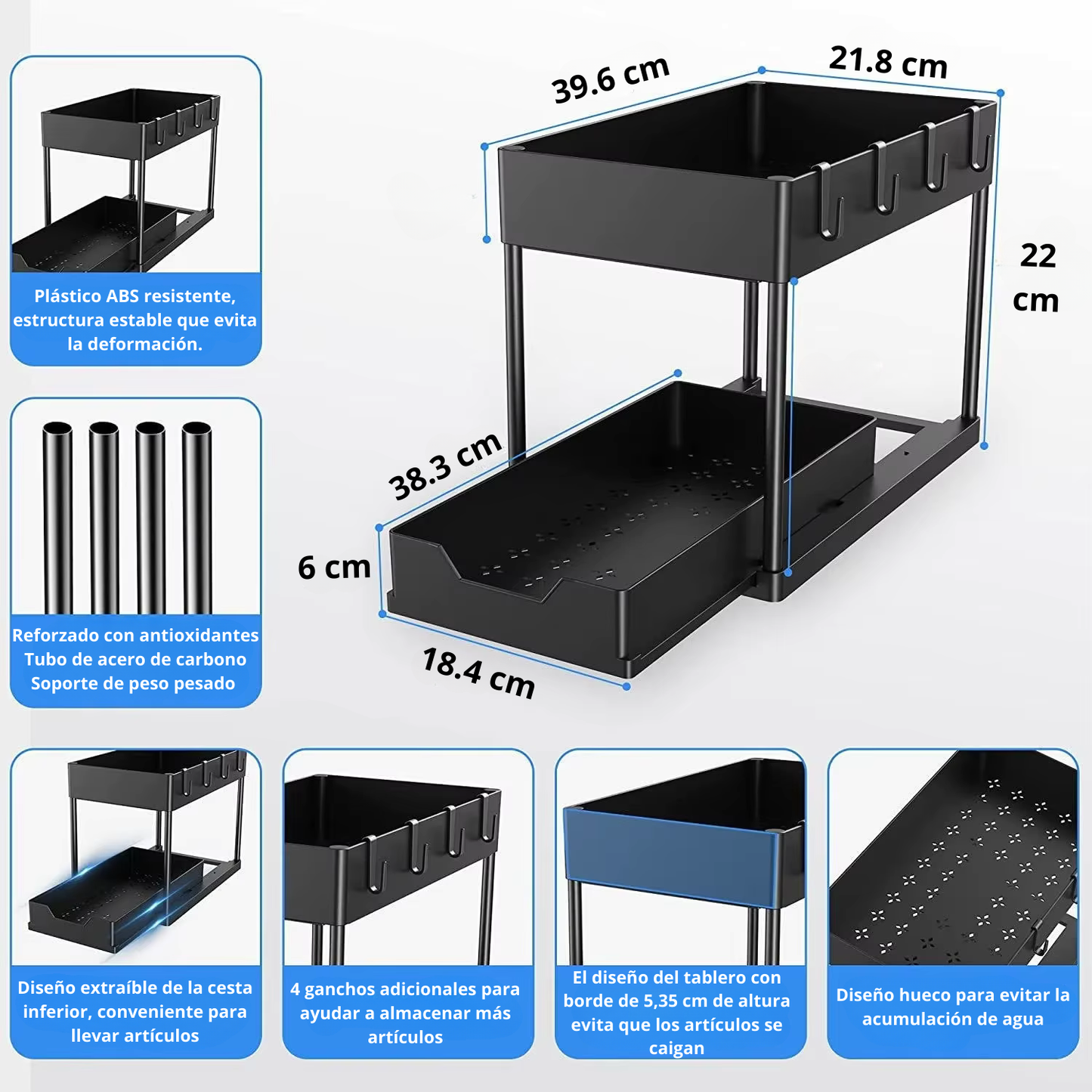 Organizador de Limpieza 2 Niveles